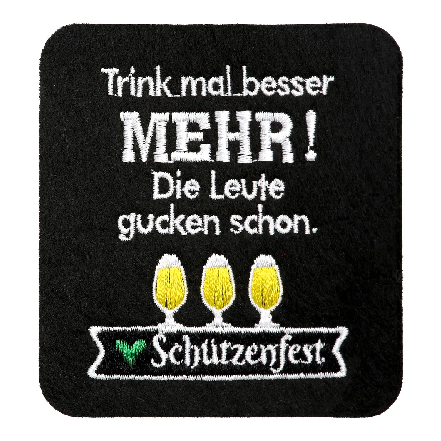 negro Posavasos Schützenfest 6-surt. negro, VE 48 de venta al por mayor en Faire1