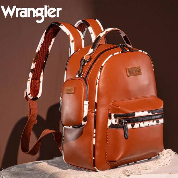 South End Clothing and Apparel L.L.C - Wholesale Backpack - Women's - Wrangler Cow Print Backpack