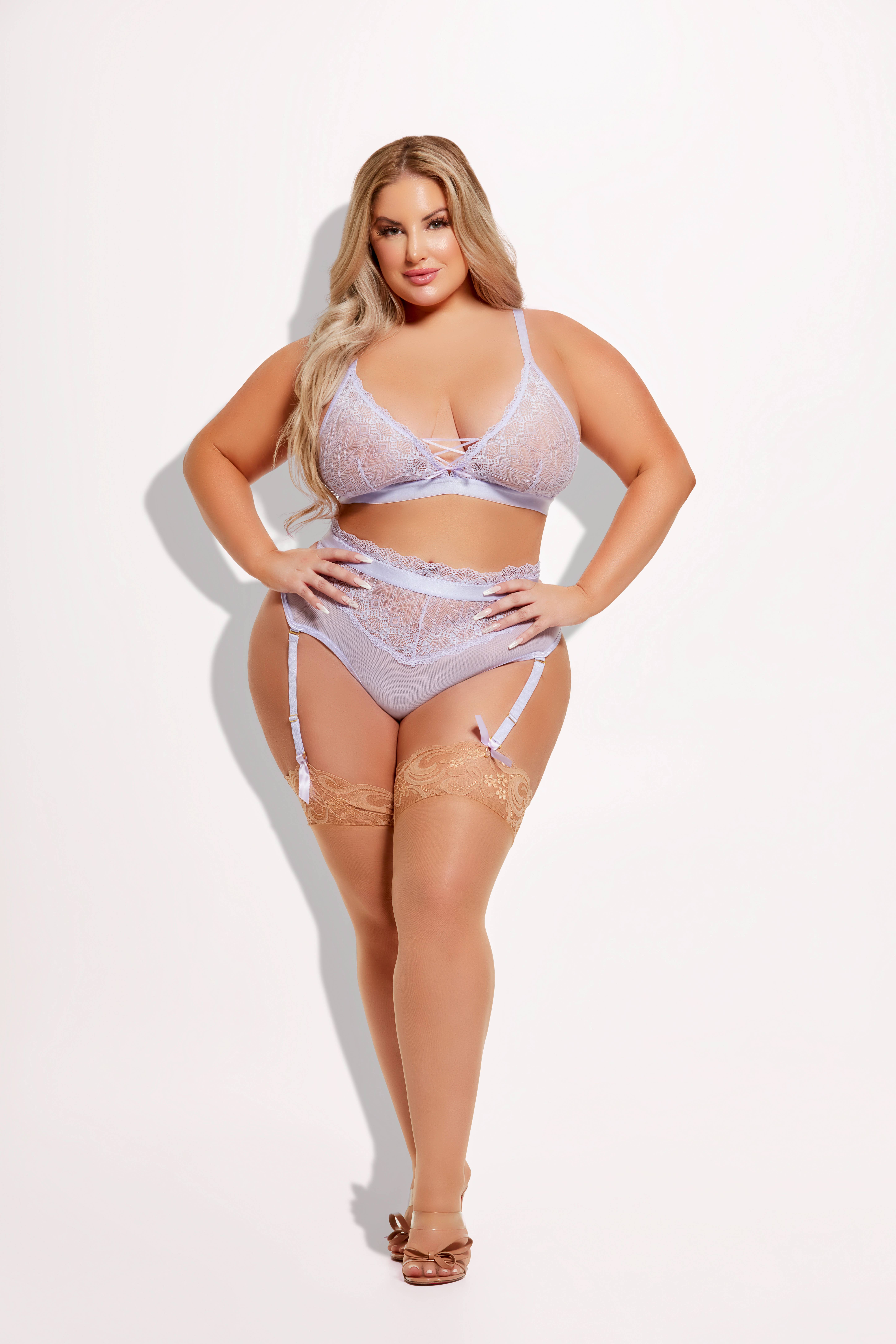 House of Desire – wholesale Underkläder - Dam – VIVIENNE SPETS & MIKRO BH & STRINGTROSA SET12