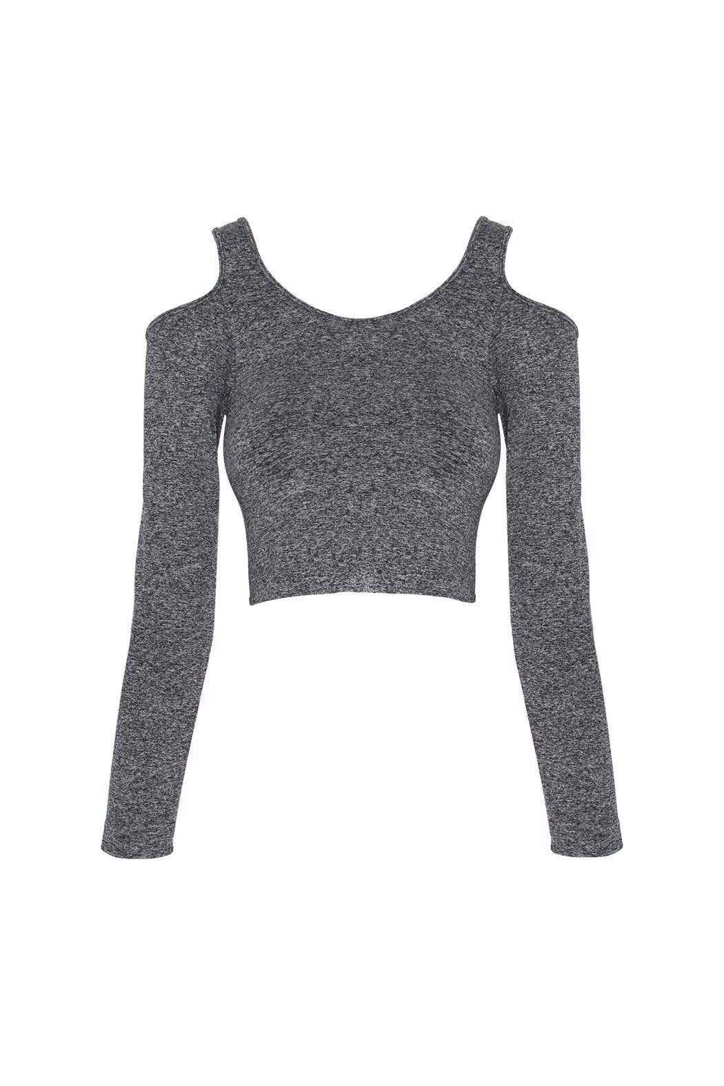 Sugarlips - Wholesale Knit Top - Women's - Cold Shoulder Long Sleeve Top1