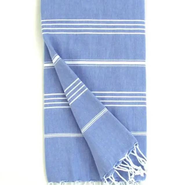 High crafty โ wholesale Beach towel โ ๐งต Classic Peshtemal โ The Blues โ Handwoven Turkish Towel4