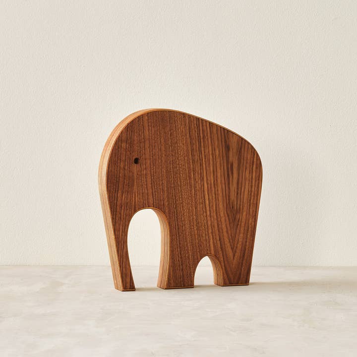 Relic Modern™ | Furniture & Objects - Wholesale Sculpture - Modern Minimalist Walnut Wood Elephant Sculptures - 3 Sizes8