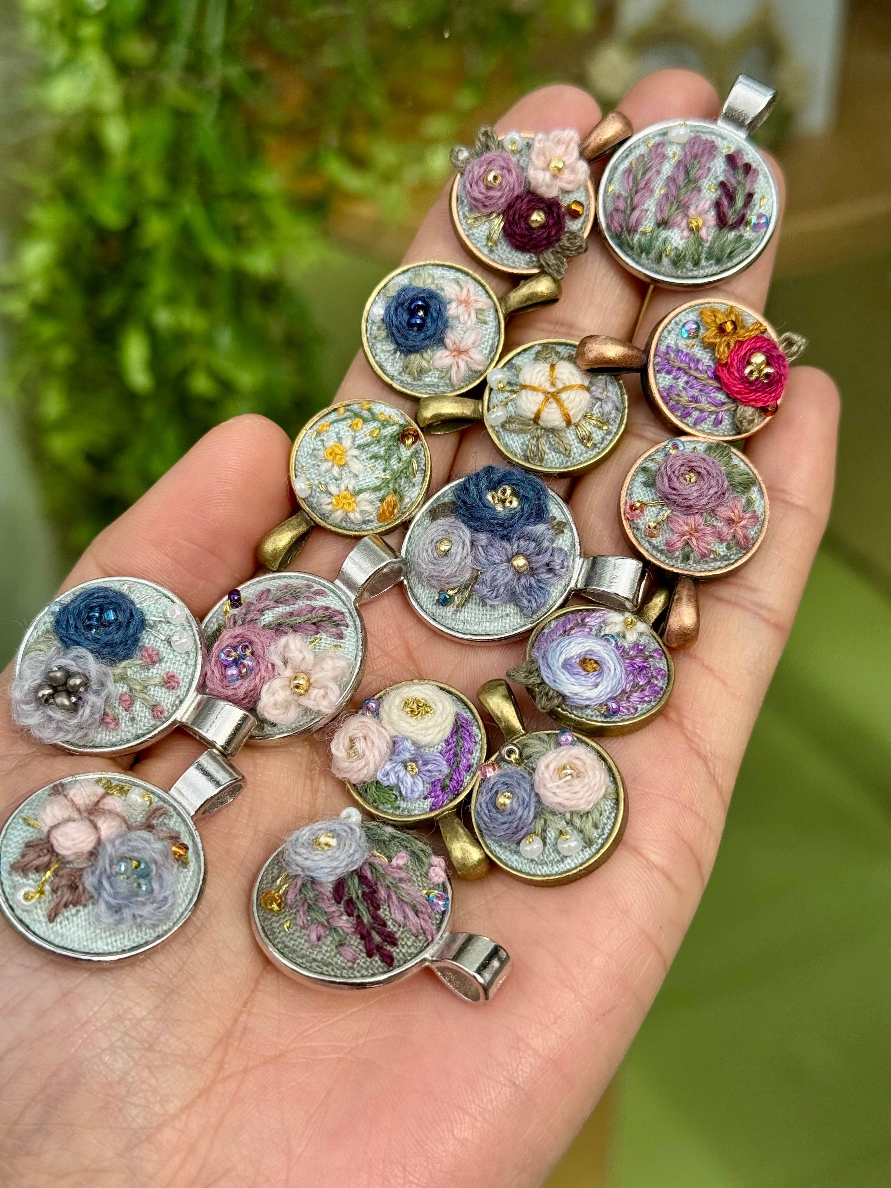 Ninu Handmade - Wholesale Pendant/Charm Necklace - Mystery Embroidered Necklace – One of a Kind, Handmade Surprise1