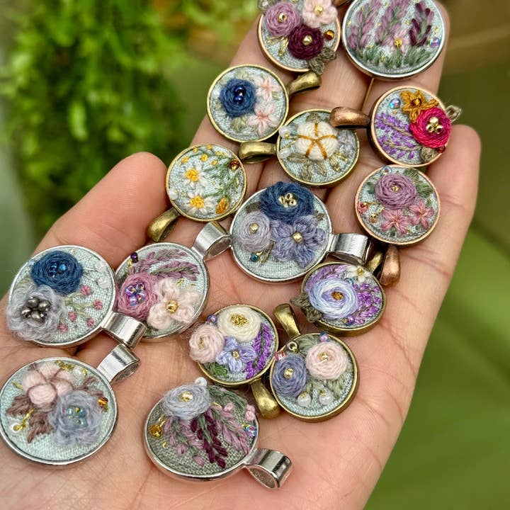 Ninu Handmade - Wholesale Pendant/Charm Necklace - Mystery Embroidered Necklace – One of a Kind, Handmade Surprise1