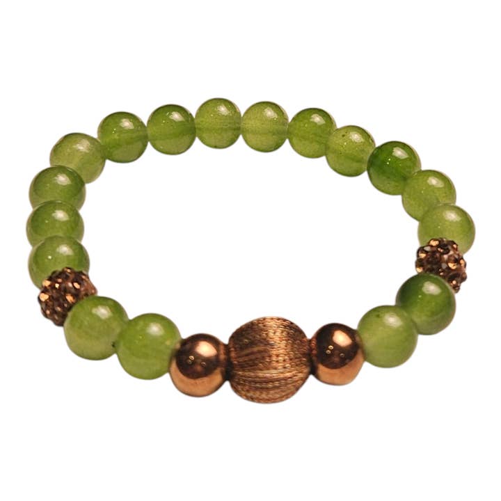 Je Ne Sais Quoi - Wholesale Beaded Bracelet - Luminous Grace- Limited Edition- Silk Leaf0