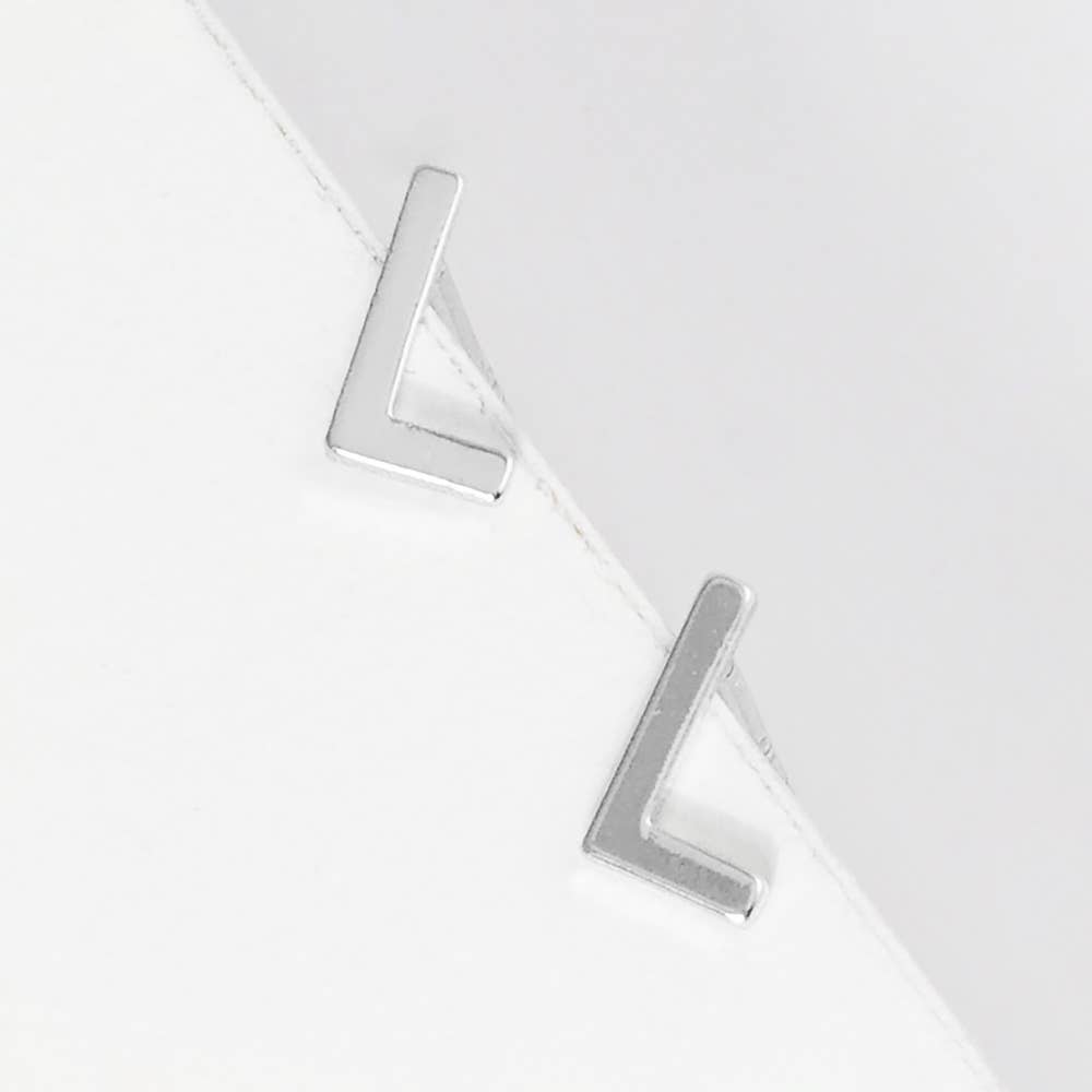 Sensibling Corp. - Wholesale Stud/Post Earrings - Gold Dipped Metal Initial Monogram Stud Earrings18