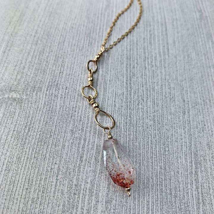 Lepidocrocite Tri-Hoop ketting 14k goud gevuld voor wholesale door Enclave Gold