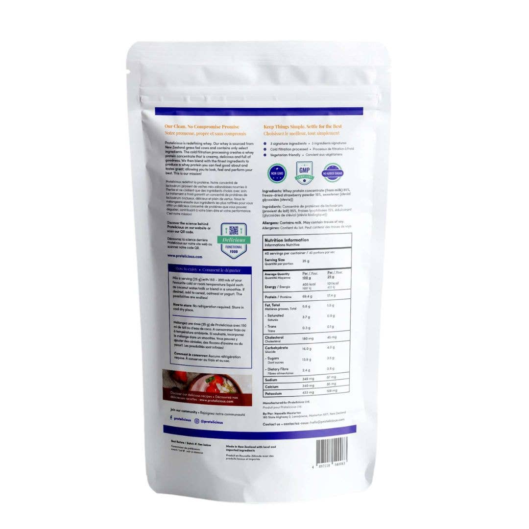 This Earth – wholesale Protein-/superfoodpulver – Gourmet vassleproteinkoncentrat — äkta jordgubbe | 1 kg1