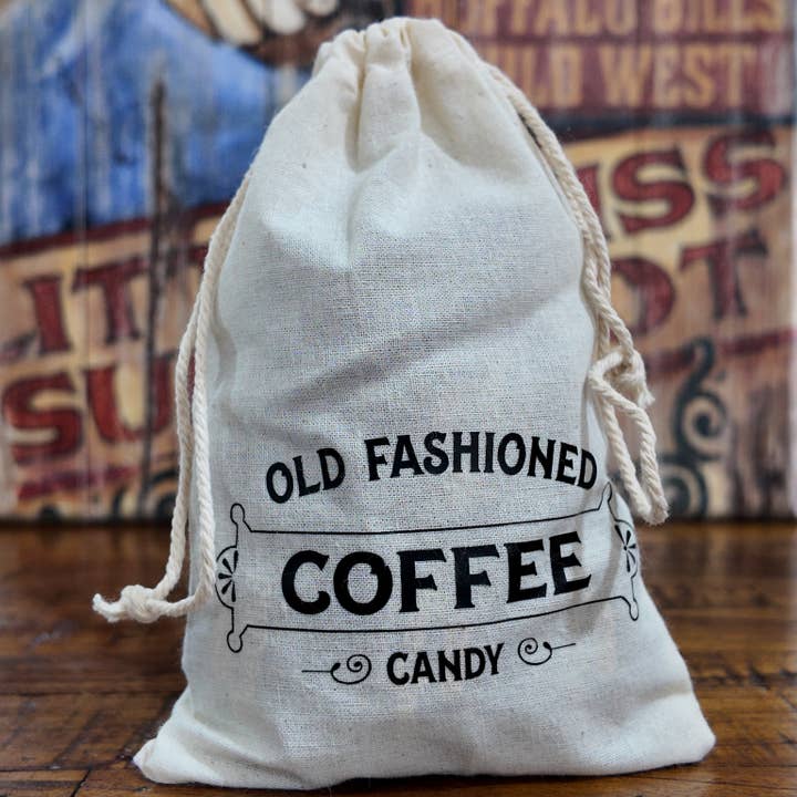 Richloam General Store - Wholesale Hard Candy - Coffee Candy with Decorative Cloth Bag (4 oz.)