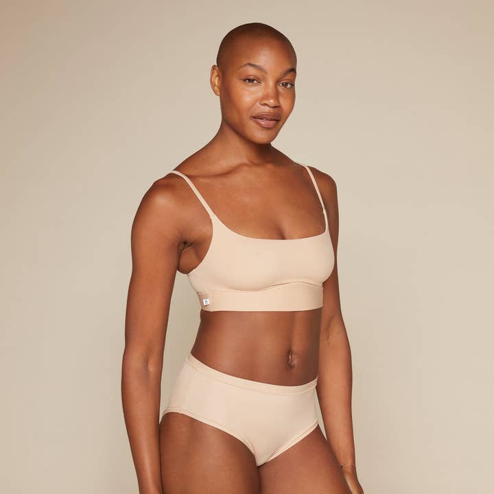 Bliss Scoop Bralette - Beige for wholesale on Faire