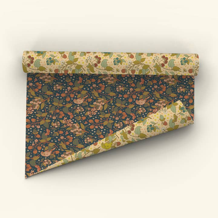 Mustard Beetle - Wholesale Flat Wrap - Gift Wrap: Berries2
