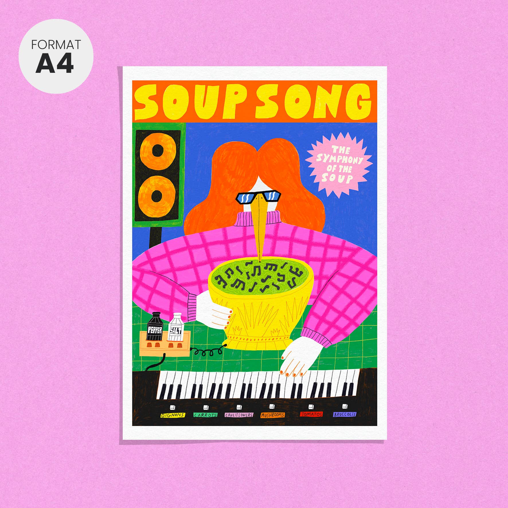 Dans Les Dents - Wholesale Poster - A4 POSTER - SOUP SONG - A404