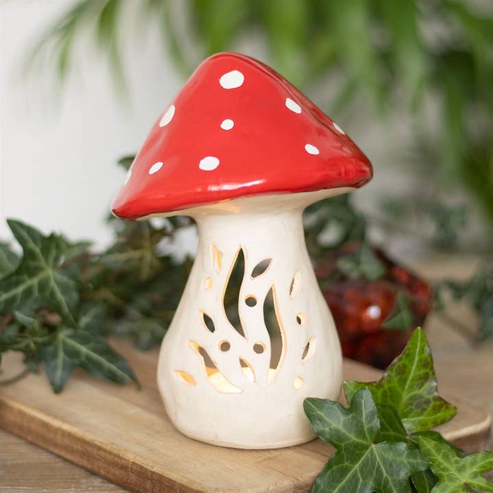 Toadstool Mushroom Tealight Candleholder and other Purchase Wholesale candle cottage. Free Returns & Net 60 Terms on Faire trending on Faire.
