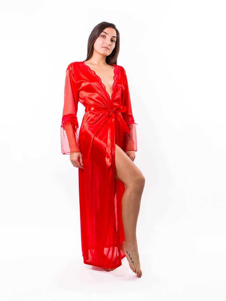 Sisters G Kids - Wholesale Robe – Women's - Elegant Lace Sexy robes for women17