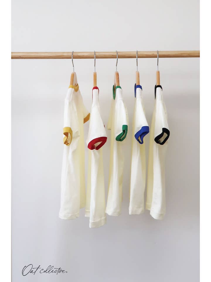OAT COLLECTIVE - Wholesale Screen Printed T-Shirt - Kids - TODDLER RINGER PREMIUM BASIC Unisex Top4