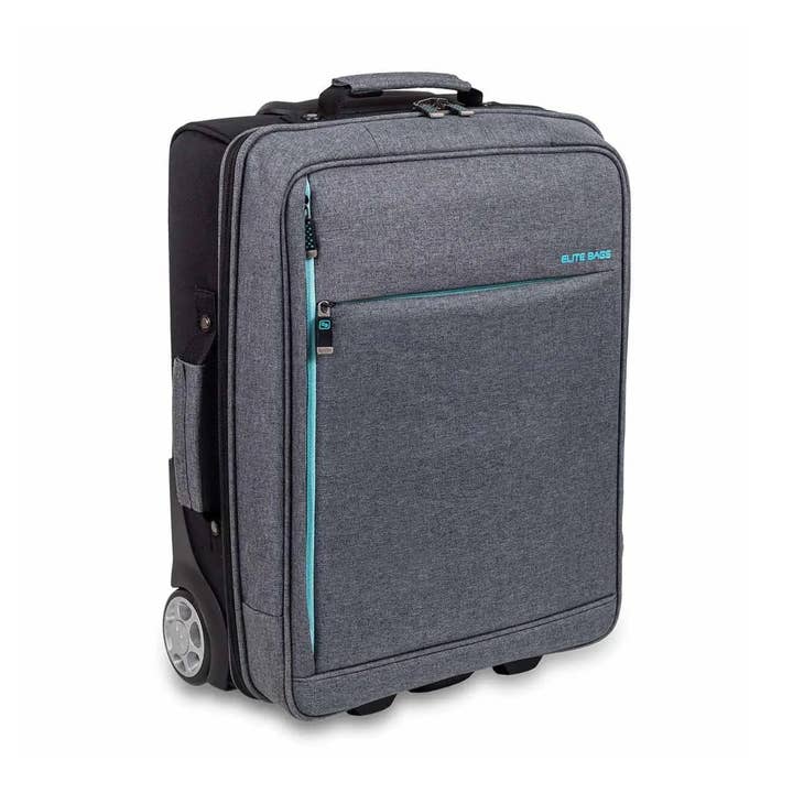 Mallette Elite Bags HOVI - Med hjul - Grå/blå for engroshandel hos My Podologie