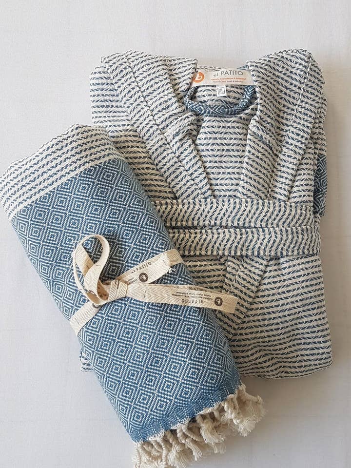 Bathrobe & Towel Set - Nordic Series for wholesale by EL PATITO TOWELS & BATHROBES