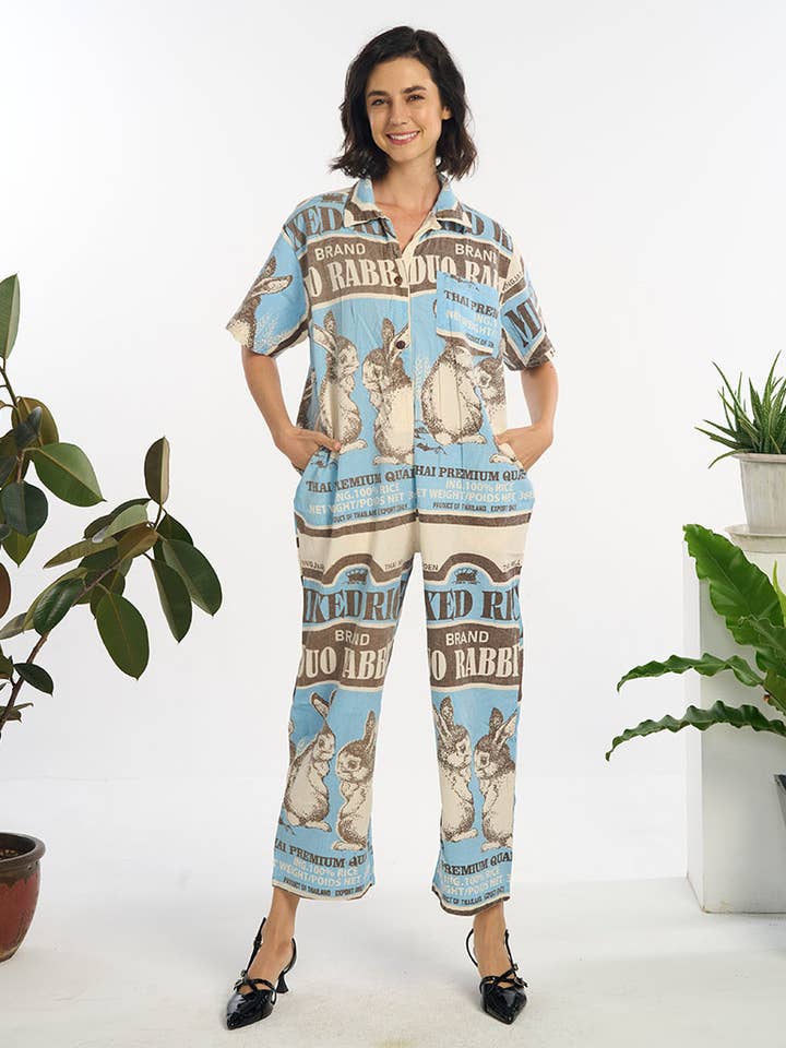 Kathmandu Imports - Wholesale Overalls - Women's - WOMENS CLOTHING - COTTON OVERALL(TH-1927)
