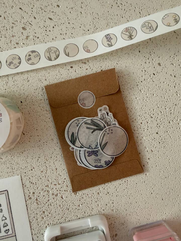 gardening washi sticker flakes for wholesale by dana ate oatmeal!