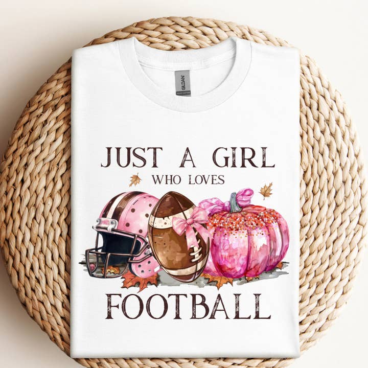 Apenas Uma Rapariga Que Adora Futebol Camisola de Outono por atacado de Londas Tees and Tumblers