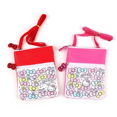 HELLO KITTY FRONT ZIPPER CROSSBODY BAG for wholesale by BCZShop
