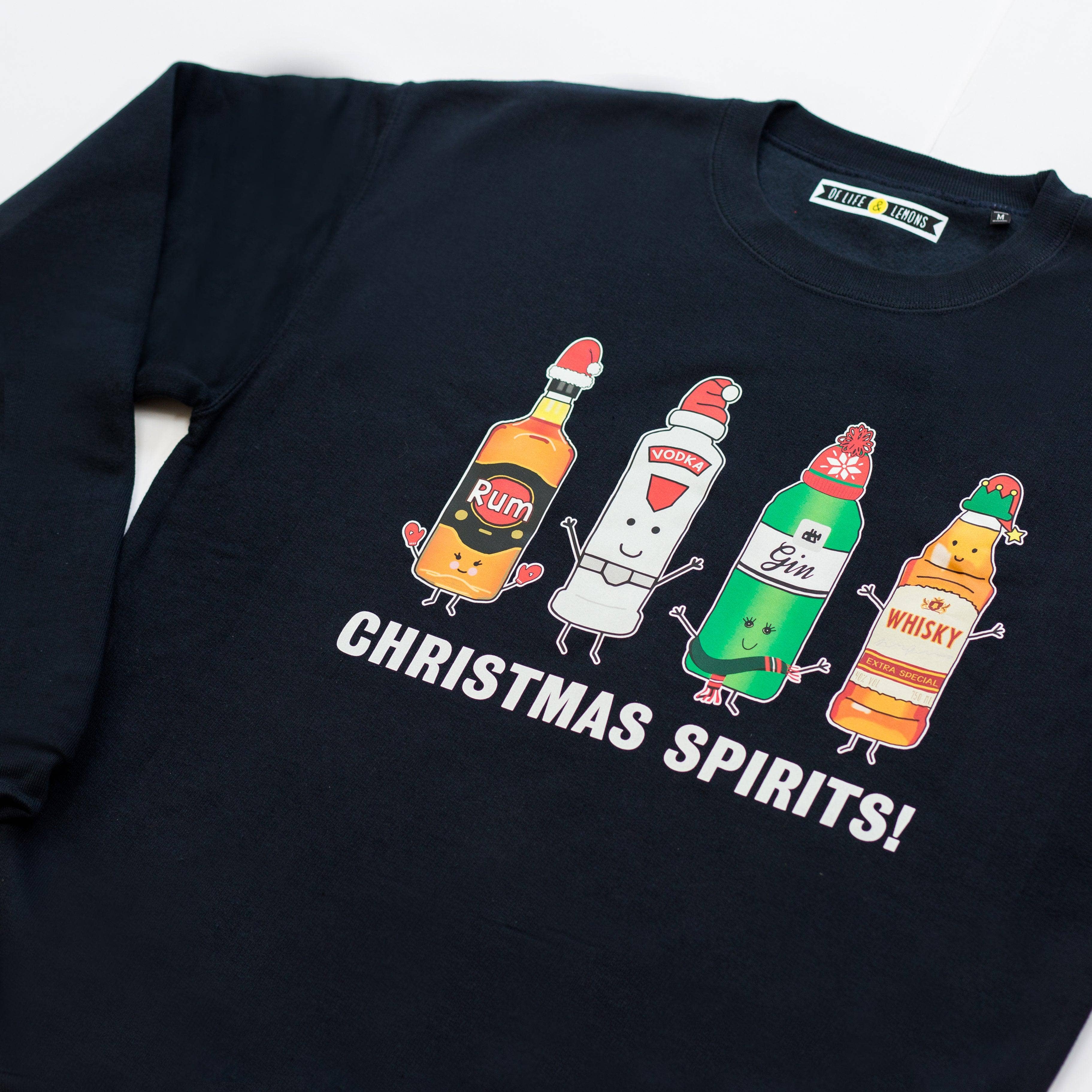 Of Life & Lemons - Wholesale Graphic Sweatshirt - Unisex - 'Christmas Spirits' Christmas Jumper1