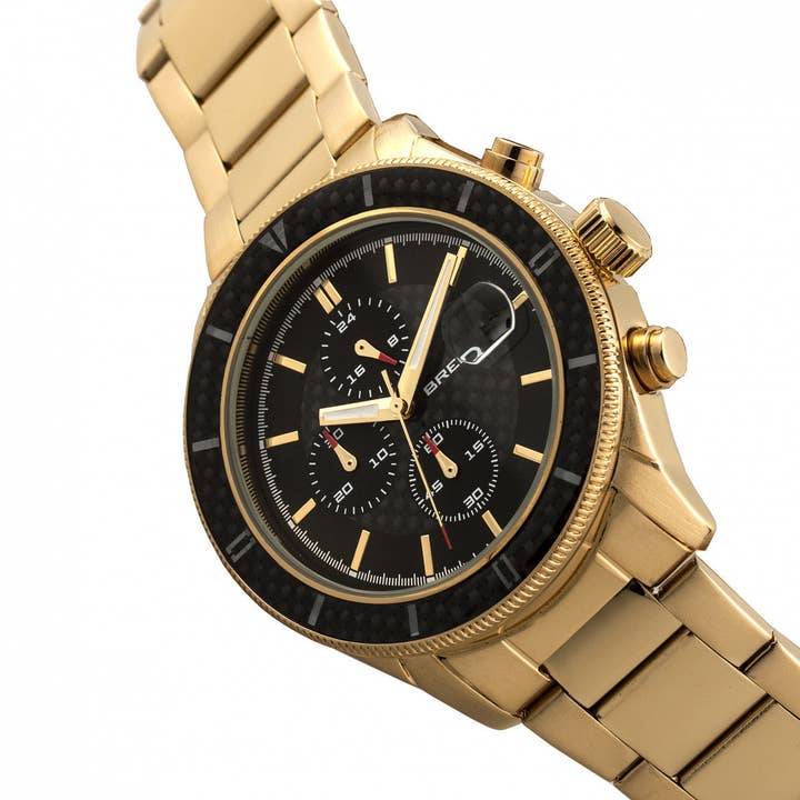 Breed - Wholesale Wrist Watch - Men's - Breed Maverick Chronograph Bracelet Watch with Date