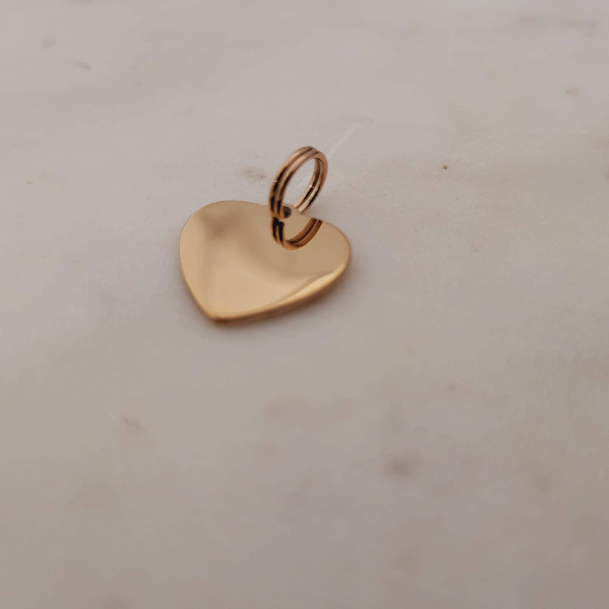 SoulfulMemory - Wholesale Individual Charm/Pendant - 10 in Pack Engravable Blank Heart Shape Charm for Necklace0