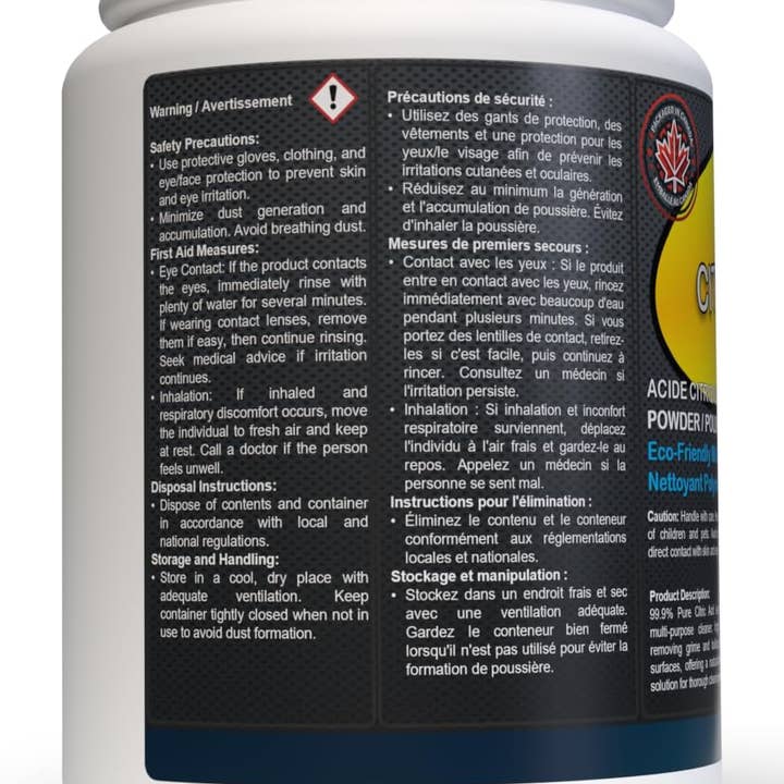 atomsbio - Vendita all'ingrosso Detergente multisuperficie - ACIDO CITRICO | Detergente Multiuso per Alimenti | Detergente e Deodorante per Lavastoviglie | Disincrostante Anticalcare | Rimuovi Ruggine | 1 Kg