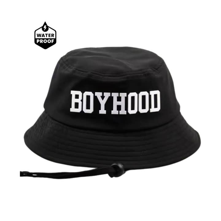 Cappello a secchiello Hydro in ‘BOYHOOD’ x Nero per la vendita all'ingrosso da parte di Rebel Bro