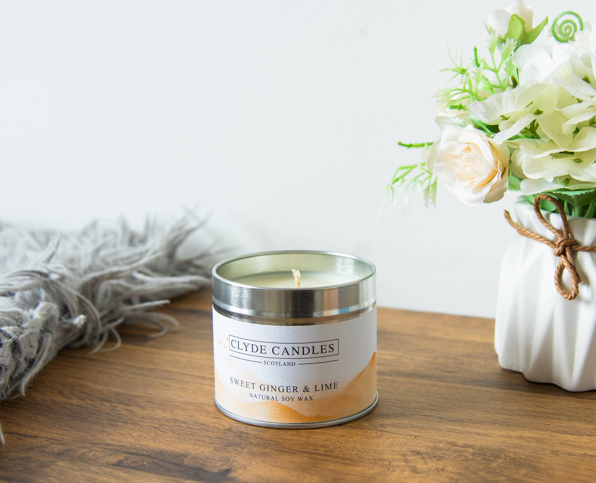 CLYDE CANDLES - Wholesale Travel Candles - Sweet Ginger & Lime Candle Tin1