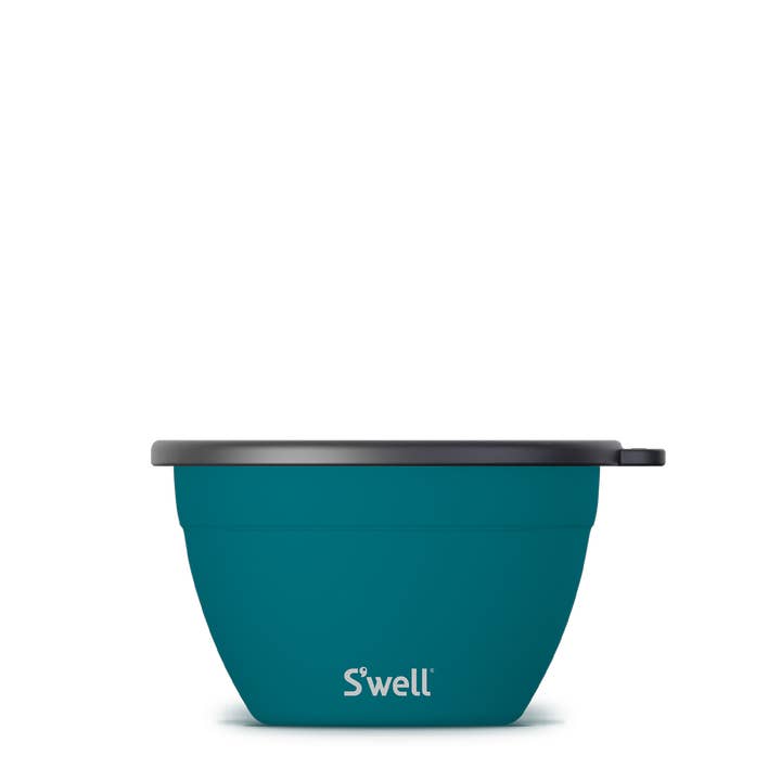 64oz Peacock Blue Salad Bowl for wholesale by S'well