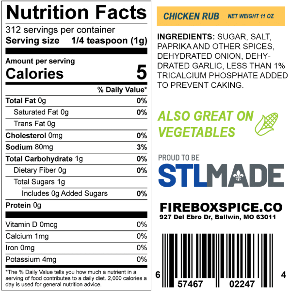 Firebox Spice Co - Wholesale Dried Spice Mix - Chicken Rub6