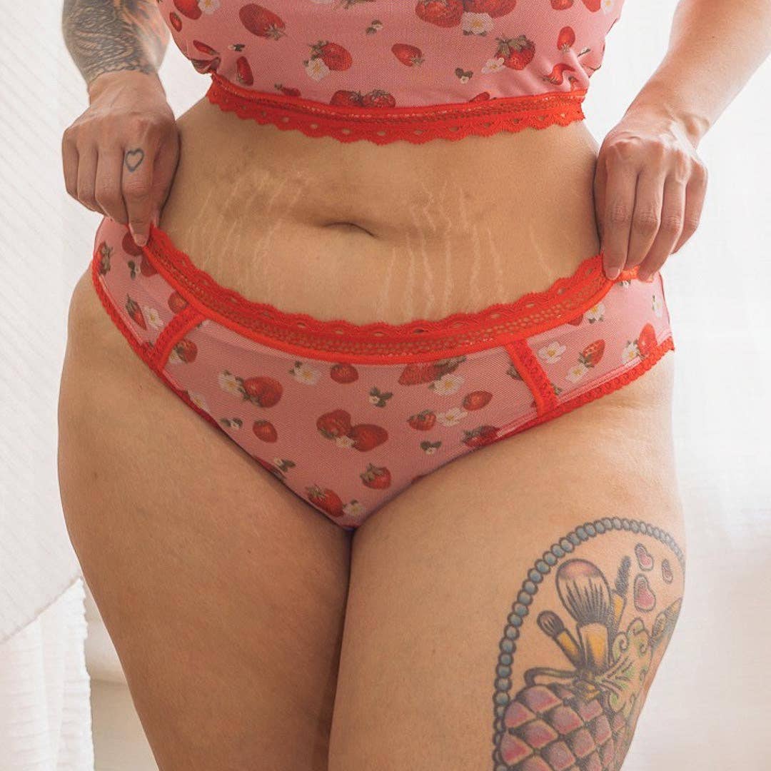 Strawberries & Cream Printed Bikini for wholesale on Faire1