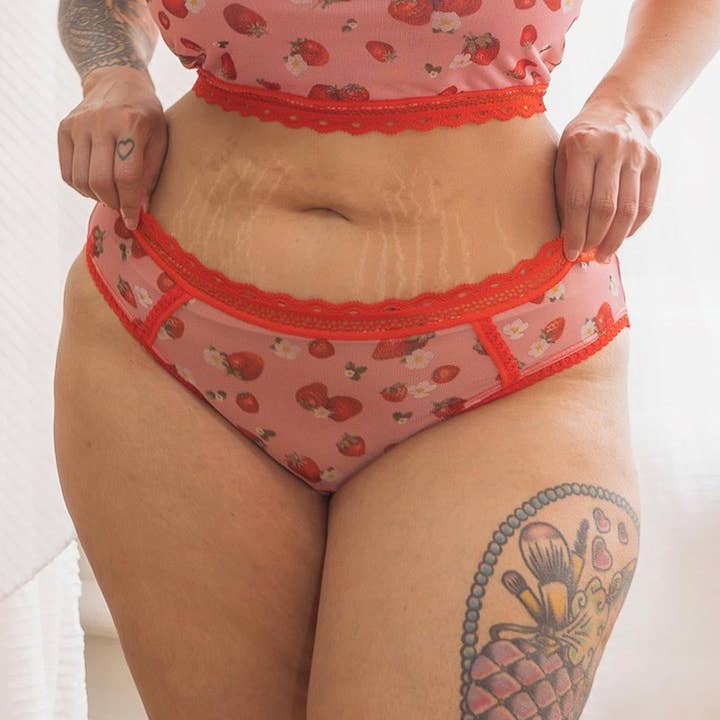 Strawberries & Cream Printed Bikini for wholesale on Faire1