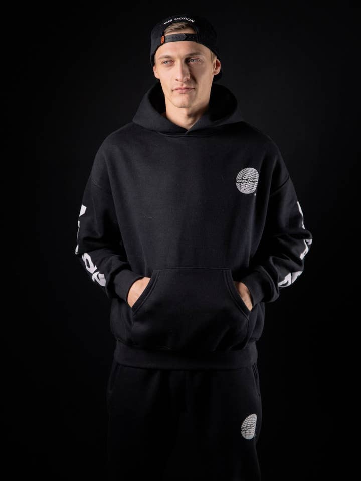 The Motion Brand - Wholesale Hoodie - Men's - Black Worldwide Hoodie7