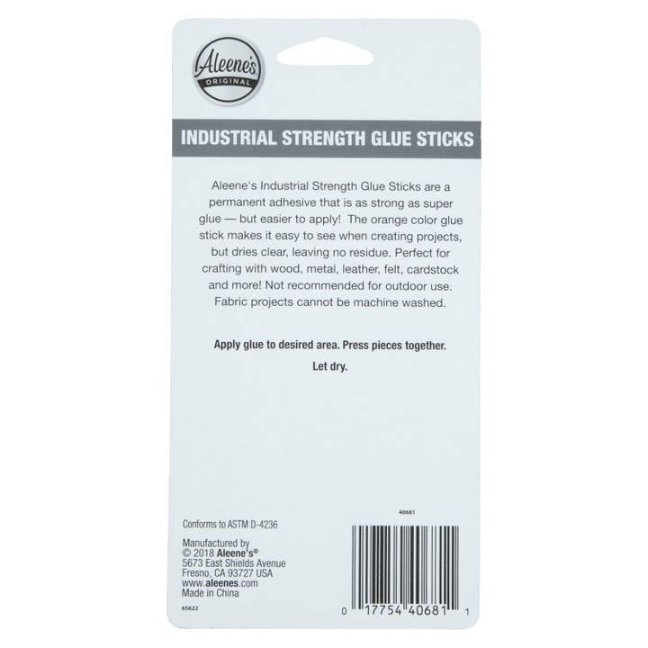 Ilovetocreate - Wholesale Glue - Aleenes Industrial Strength Glue Sticks .28 oz. 2 Pack5