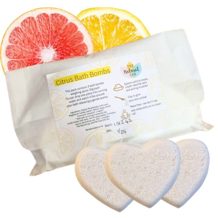 The Natural Spa Cosmetics - Wholesale Bath Bomb/Fizz - Bath Bomb Pack - 3 Per Pack2