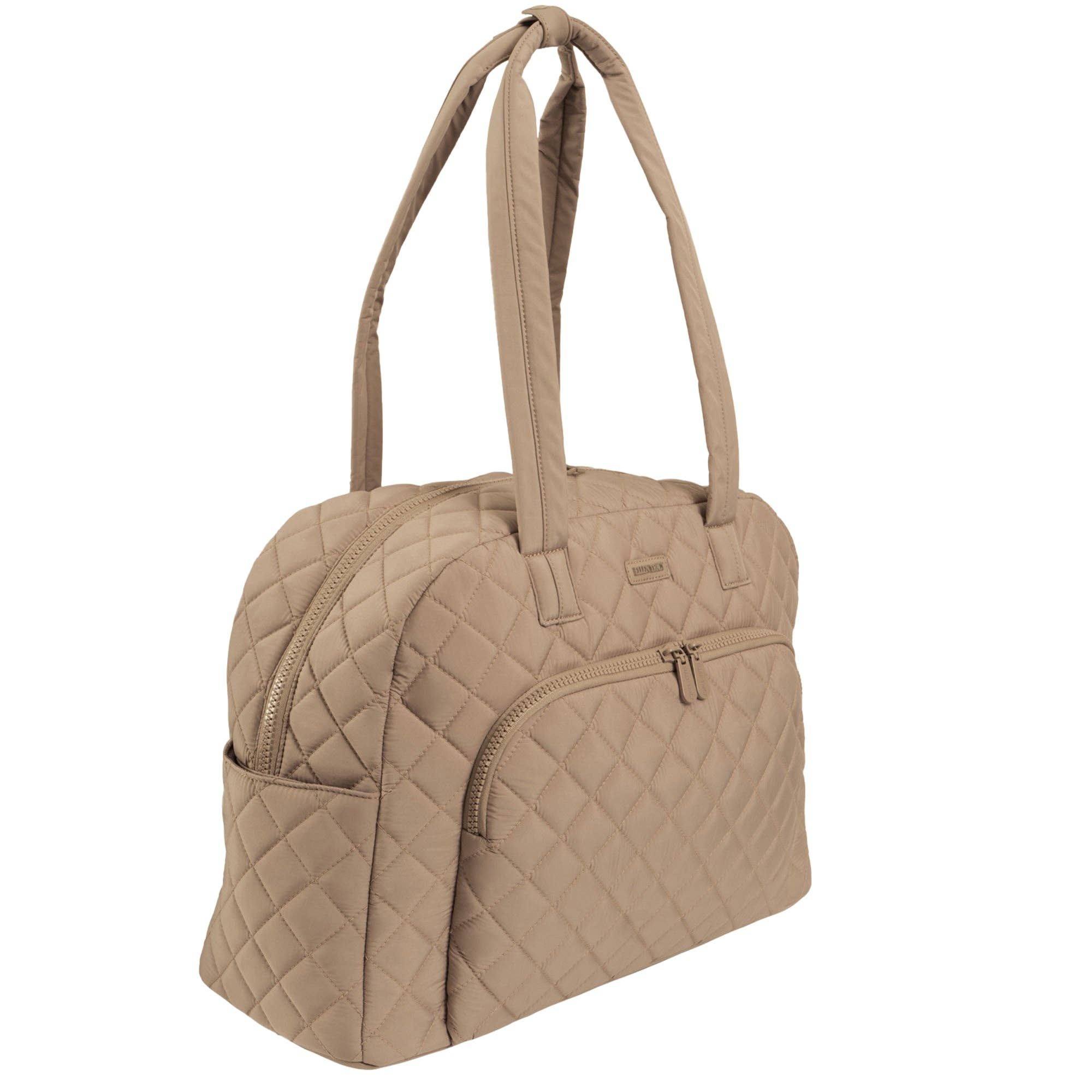 Magid - Wholesale Weekender Bag - Women's - Ellen Tracy 20 Inch Diamond Nylon Quilted Travel Duffel12