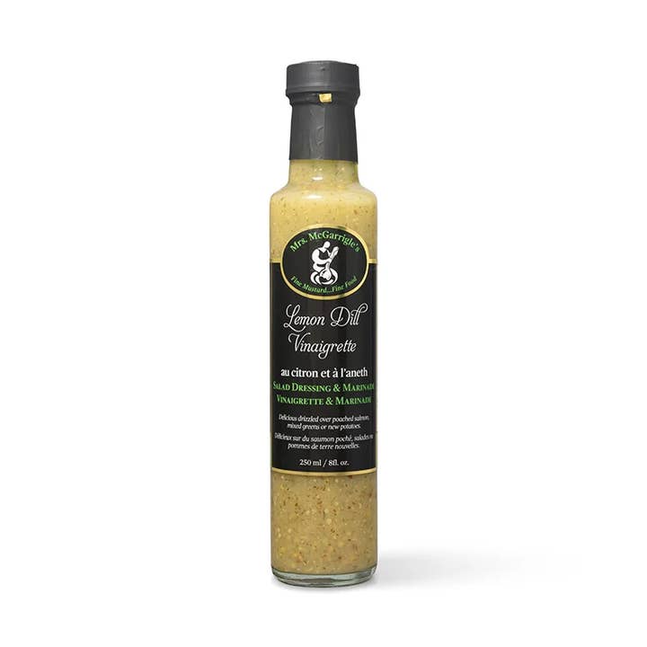 Lemon Dill Vinaigrette for wholesale by Mrs. McGarrigle’s Fine Mustard