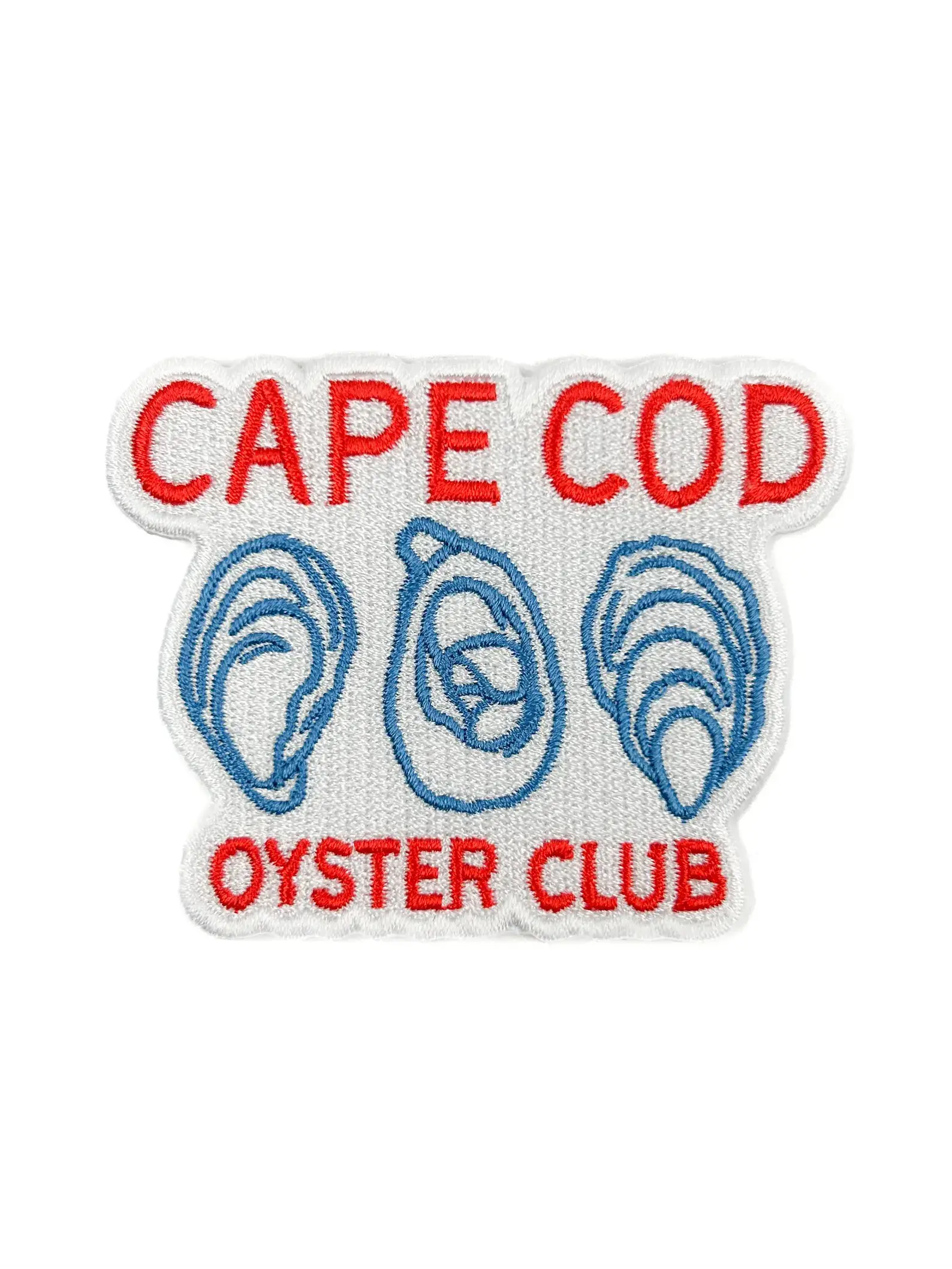 Field Trip Threads - Wholesale Patch - Cape Cod Oyster Club Patch – Coastal Embroidered Iron On 1