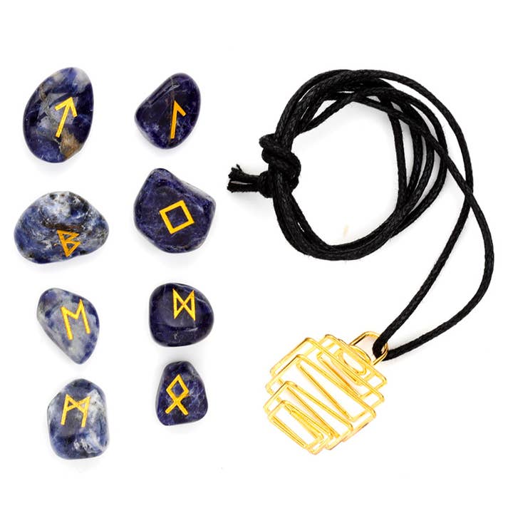 Puckator Ltd - Wholesale Spiritual Stone/Crystal - Make Your Own Rune Stone Gemstone Necklace Kit3