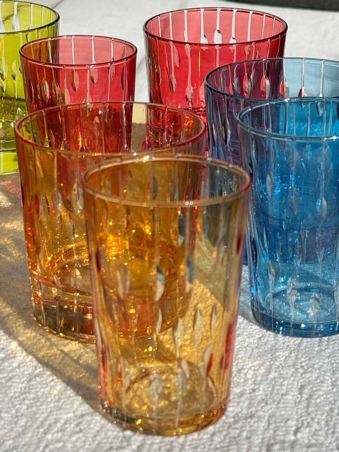 Scents and Feel - Wholesale Coffee/Tea Cup - Set of 6 Tea Glasses Carved Little Drops2