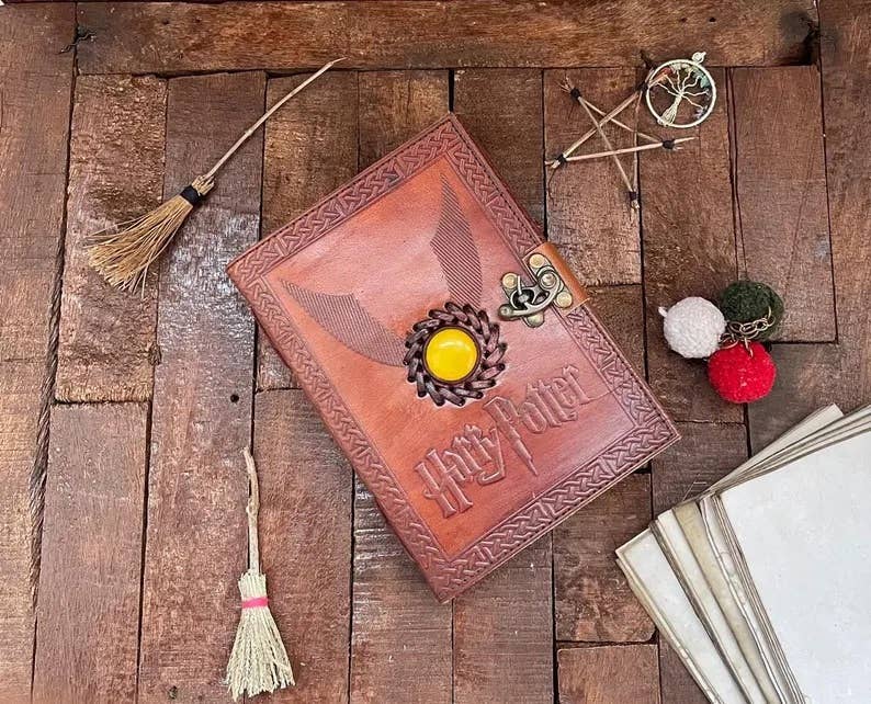 MNM HANDICRAFTS – wholesale Journal och dagbok – Harry Potter läderjournal med trollformelboken, trollkarlsbok4