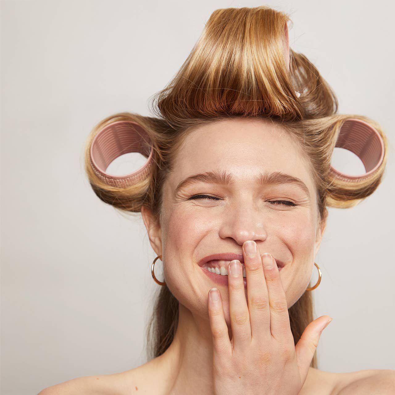 KITSCH – wholesale Hårspolar – KITSCH XL värmerullar i återvunnen plast 4-pack – terrakotta4