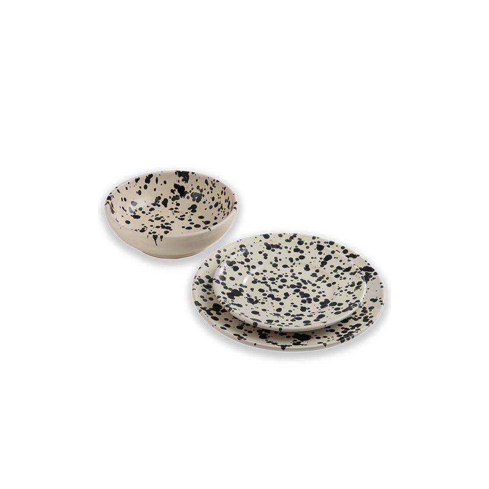 LOLIVA - Vente Assiette de service - Plat Plat diam. 25 cm - Ligne Schizzato9