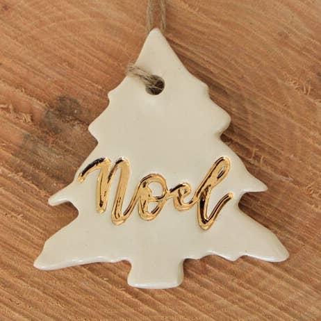 Adornos navideños de oro para venta al por mayor de Prodigal Pottery