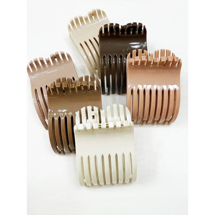 MIX COLOR Neutral Colors of Flat Hair Clips for wholesale on Faire9