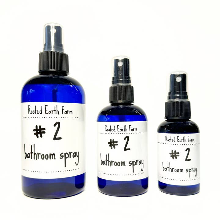 #2 Bathroom + Toilet Spray - 2, 4 or 8 oz - Before You Go for wholesale by Rooted Earth Farm + Apothecary