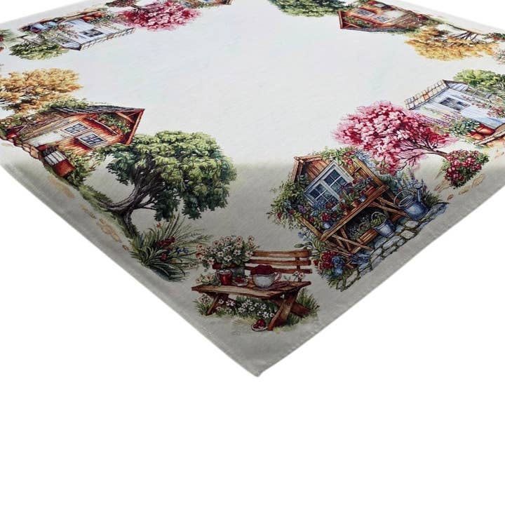 Centre de table Maison dans la forêt en Gobelin pour la vente par Lunaria Lab